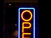 Investing in Nicaragua OPEN For Business Vertical Neon Sign