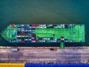 Importing a Vehicle Aerial Shot of Cargo Boat Loaded with Cars