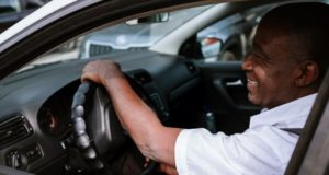 inDriver App Managua Taxi Driver Behind Wheel