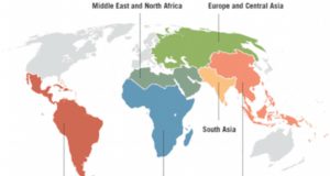 World Bank Map Showing Regions