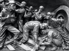 Labor Day Long Weekend in Nicaragua (May 1st) Labor Day Black and White Embossed Sculpture