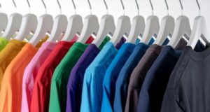 Job Losses Row of Different Colored T Shirts