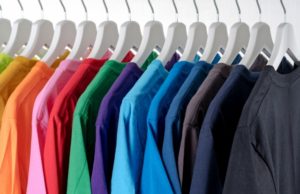 Job Losses Row of Different Colored T Shirts