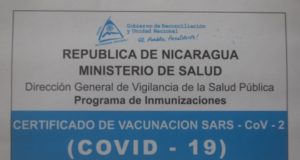 Entry Requirements for Nicaragua Vaccination Card