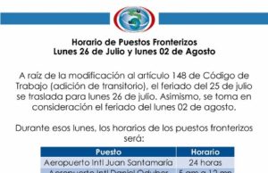 Costa Rica Border Hours