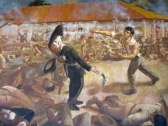 Independence Day Statutory Holidays Painting of Battle of San Jacinto