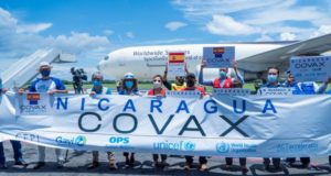 AstraZeneca Vaccine for Nicaragua Airplane Delivery Vaccines