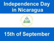 Independence Day in Nicaragua Nica Flag