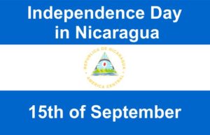 Independence Day in Nicaragua Nica Flag