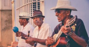 Cubans now Visa Exempt Three Old Cubans Playing Music