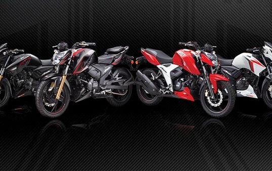 TVS Motorbikes Apache Range of Motorbikes