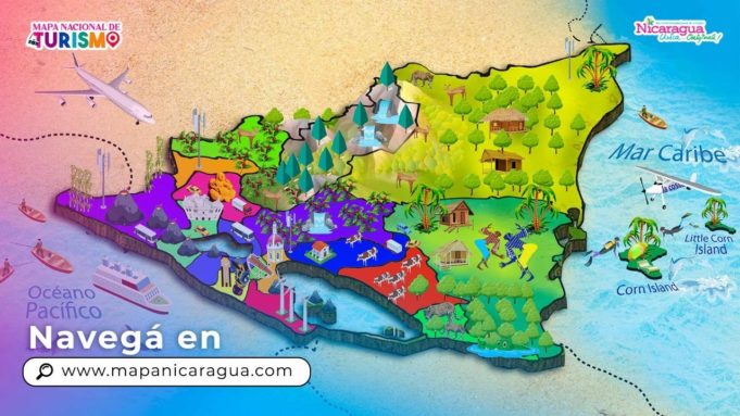 Tourist Map of Nicaragua