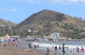 State Workers in Nicaragua Beach Scene Semana Santa San Juan del Sur