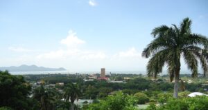 Nicaragua Tourism View of Lake and City of Managua