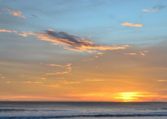 Four New National Holidays Beach Sunset Scene